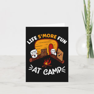 Funny Smores Camping Marshmallow Life Smo Kort