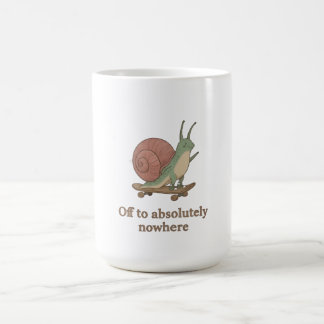 Funny Snail Skateboard mugs cups  Cute Aesthetic Kaffemugg