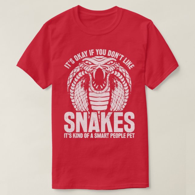 Funny Snake Älskare Pet Cobra Owner Animal Reptile T Shirt (Design framsida)