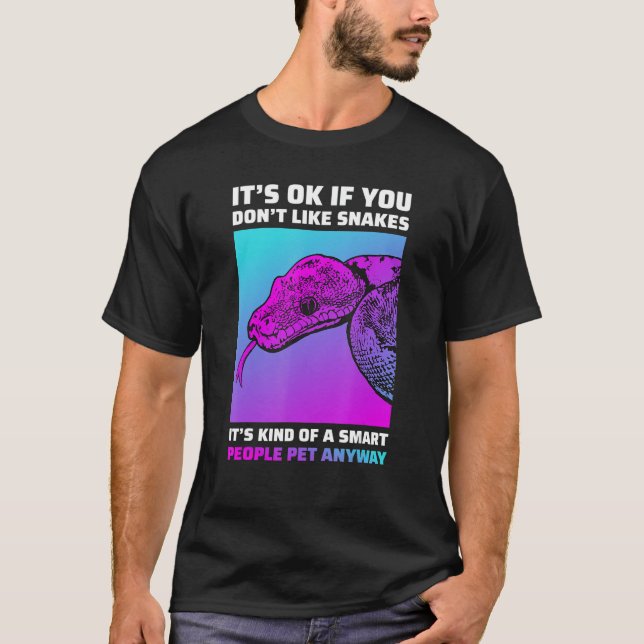 Funny Snake Älskare Python Boa Cornsnake T Shirt (Framsida)