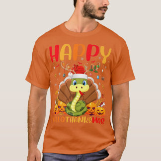 Funny Snake Animal Lover Lycklig Snake HelloTackMa T Shirt
