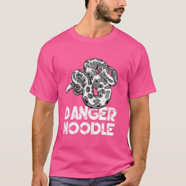 Funny Snake - Boll Python T-shirt Danger Noodle (Framsida)
