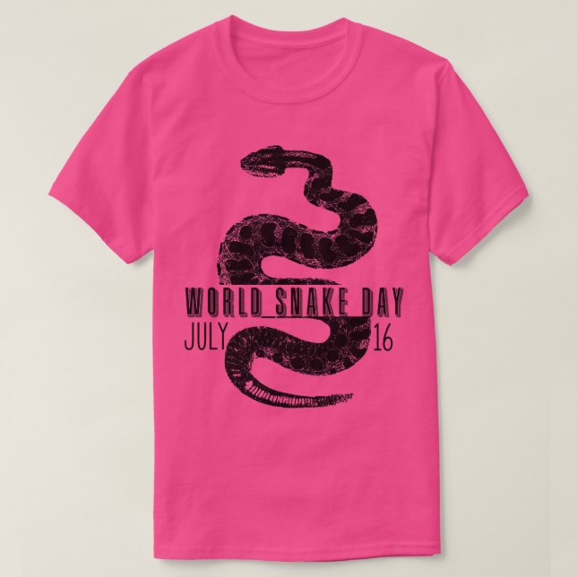FUNNY SNAKE WORLD SNAKE DAY JULY 16 2 T SHIRT (Design framsida)