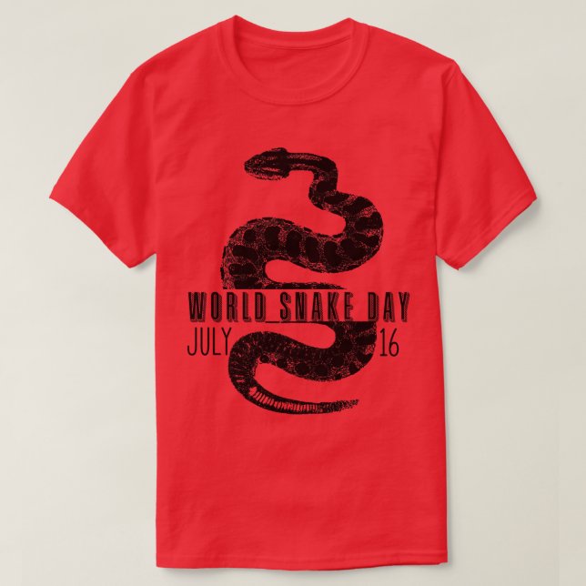 FUNNY SNAKE WORLD SNAKE DAY JULY 16 2 T SHIRT (Design framsida)