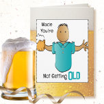 Funny Snarky Male Tecknad Beer Roligt Ethnic Birth Kort<br><div class="desc">Vill du ha ett kort som verkar vara en komplimang men som har en lustig slaglinje? Det här märkliga kortet kan vara personlig med namn för att lägga till en anpassningsbar beröring!</div>