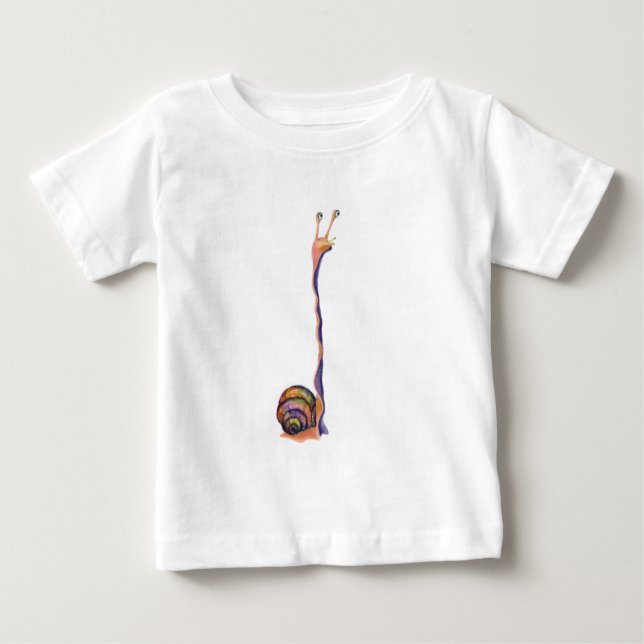 Funny Snigel Baby T-Shirt (Framsida)