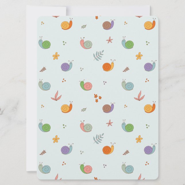 Funny snigel julkort (Framsida)