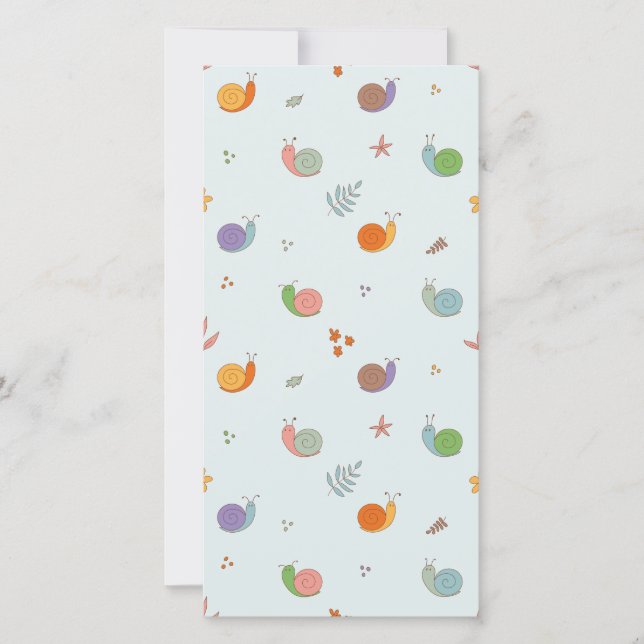 Funny snigel tack kort (Framsida)