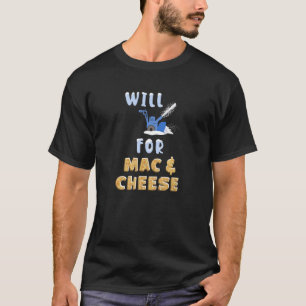 Funny Snö Blower Mac & Cheese Älskare Snö Blowing T Shirt