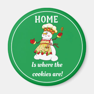 Funny Snö Dam Cookie Chef Magnet