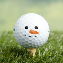 Funny Snögubbe Ansikte Golfer Gift
