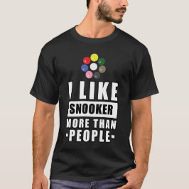 Funny Snooker Design T Shirt