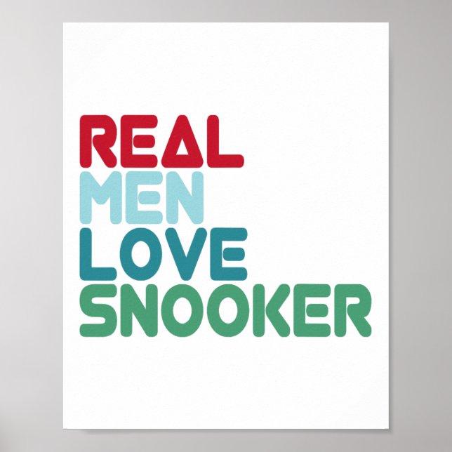 Funny Snooker som säger Bassäng Billiards Snooker  Poster (Framsidan)