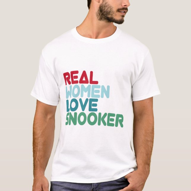 Funny Snooker som säger Bassäng Billiards Snooker  T Shirt (Framsida)