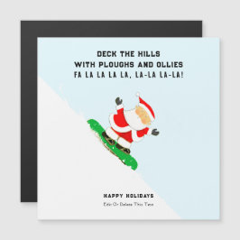 Funny Snowboarding Christmas Holiday Cards