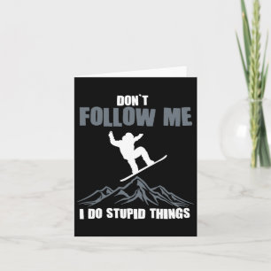 Funny Snowboarding Gift Manar Women Cute Snowboard Kort