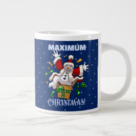 Funny Snowman Maximum Christmas Surprise Cartoon Jumbo Mugg