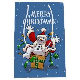 Funny Snowman Merry Christmas Surprise Cartoon
