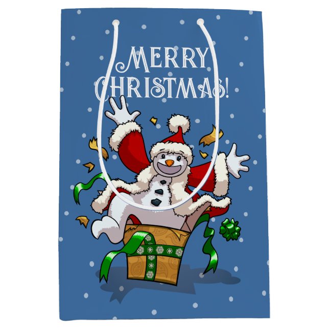 Funny Snowman Merry Christmas Surprise Cartoon (Framsidan)