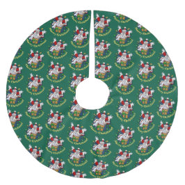 Funny Snowman Merry Christmas Surprise Cartoon Julgransmatta Borstad Polyester