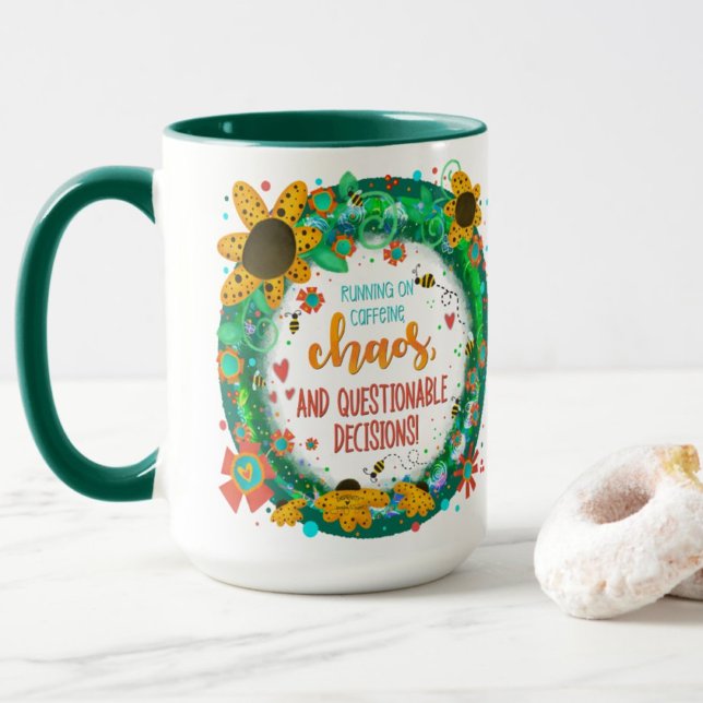 Funny Snyggt för inspiritivitet i Trendiget Chaos Mugg (Skapare uppladdad)