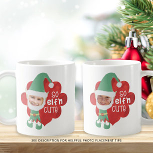 Funny SO ELF'n CUTE Elf Mask for Ansikte jul Kaffemugg