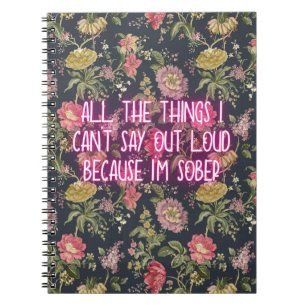 Funny Sobriety Journal Anteckningsbok