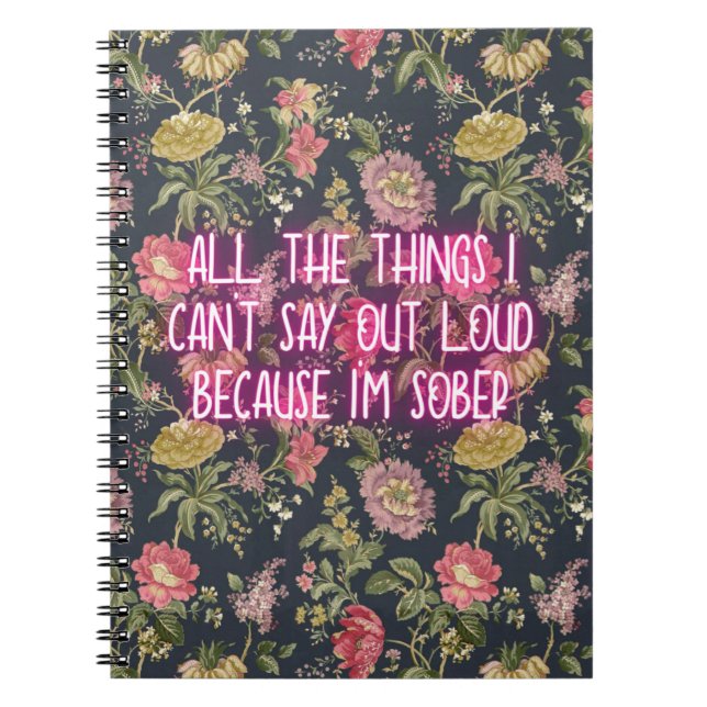 Funny Sobriety Journal Anteckningsbok (Framsidan)