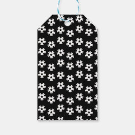 Funny Soccer Ball Mönster Presentetikett