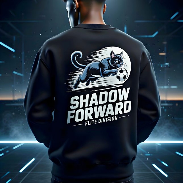 Funny Soccer Cat Tee — Cat Lover Gift Lång Ärmad Tröja (Skapare uppladdad)