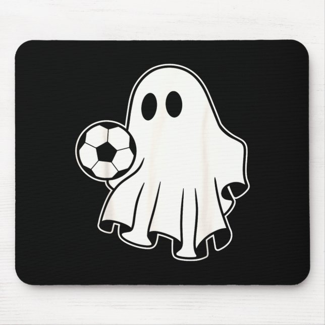 Funny Soccer Ghost Playing Soccer Lovers Halloween Musmatta (Framsidan)