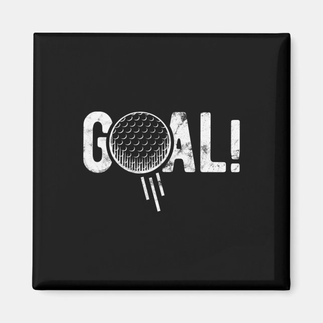 Funny Soccer Goal Golf Four Joke  Magnet (Framsidan)