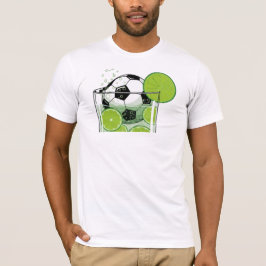 Funny Soccer Lime Drink Graphic Men’s T-Shirt