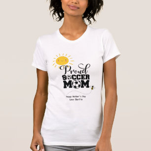 Funny SOCCER MAMMA Mors dag-födelsedag T Shirt