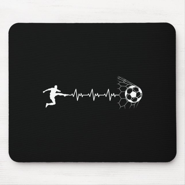 Funny Soccer Player Heart Pulse Graphic Srt Footba Musmatta (Framsidan)