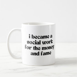 Funny Social-arbetsoffert Social Worker Ord Kaffemugg