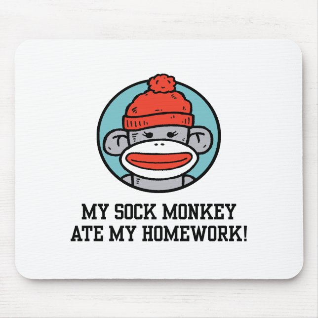 Funny Sock monkey Musmatta (Framsidan)