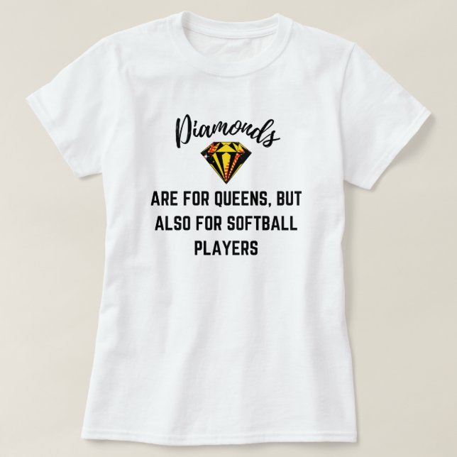 Funny Softball Älskare Quote | Softball Ord T Shirt (Design framsida)
