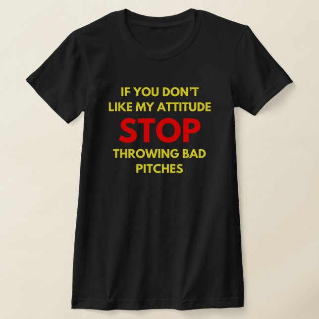 Funny Softball Quote | Softball Älskare Ord T Shirt (Laydown)