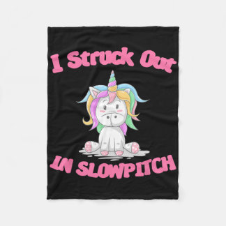 Funny Softll Gag Tee I Struck Out In Slowpitch Emr Fleecefilt