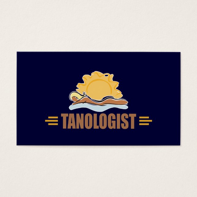 Funny Sol Tanning Visitkort (Framsidan)