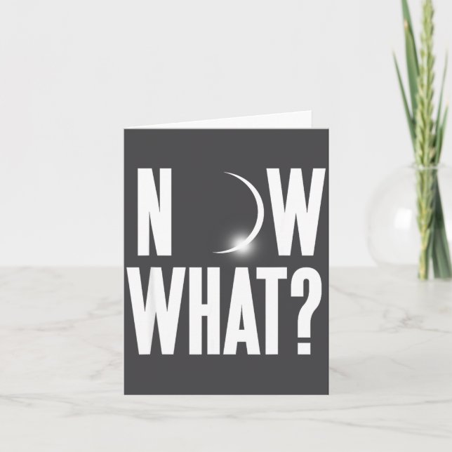 Funny Solar Eclipse August 2017 Kort (Framsida)