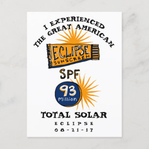 Funny Solar Eclipse Solcreen Vykort