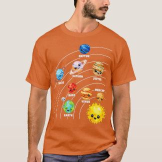 Funny Solar System Planets Science Space Planet Un T Shirt