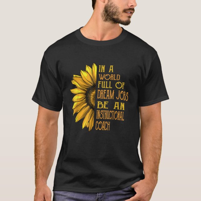 Funny Solblommor Instruktionsfack T Shirt (Framsida)