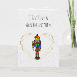 Funny Soldier Valentines Day Card Kort