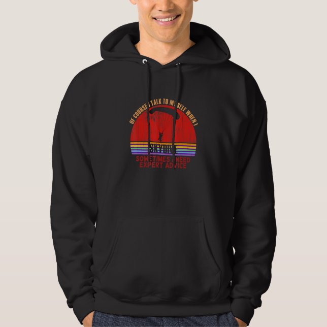 Funny Sometimes Need Expert Advice Skydive Hoodie (Framsida)