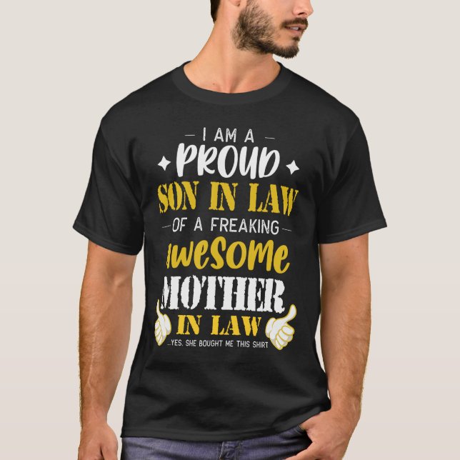 Funny Son in Law Gift T Shirt (Framsida)