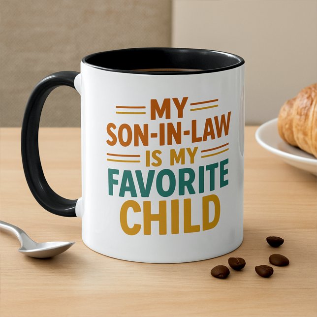 Funny Son in Law is Favorite Child  Mugg (Skapare uppladdad)