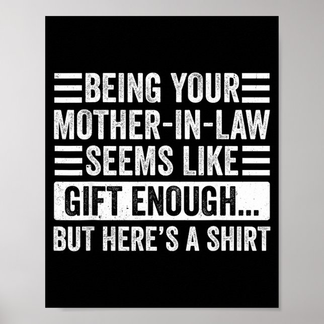 Funny Son In Law Sarcastic Humor Quote From Mother Poster (Framsidan)